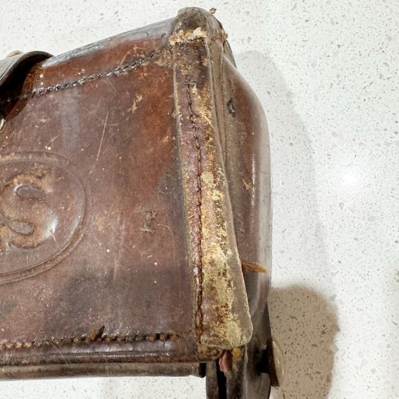 McKEEVER BROWN CARTRIDGE BOX, ROCK ISLAND ARSENAL 1904. Ammunition - Picture 3 of 8